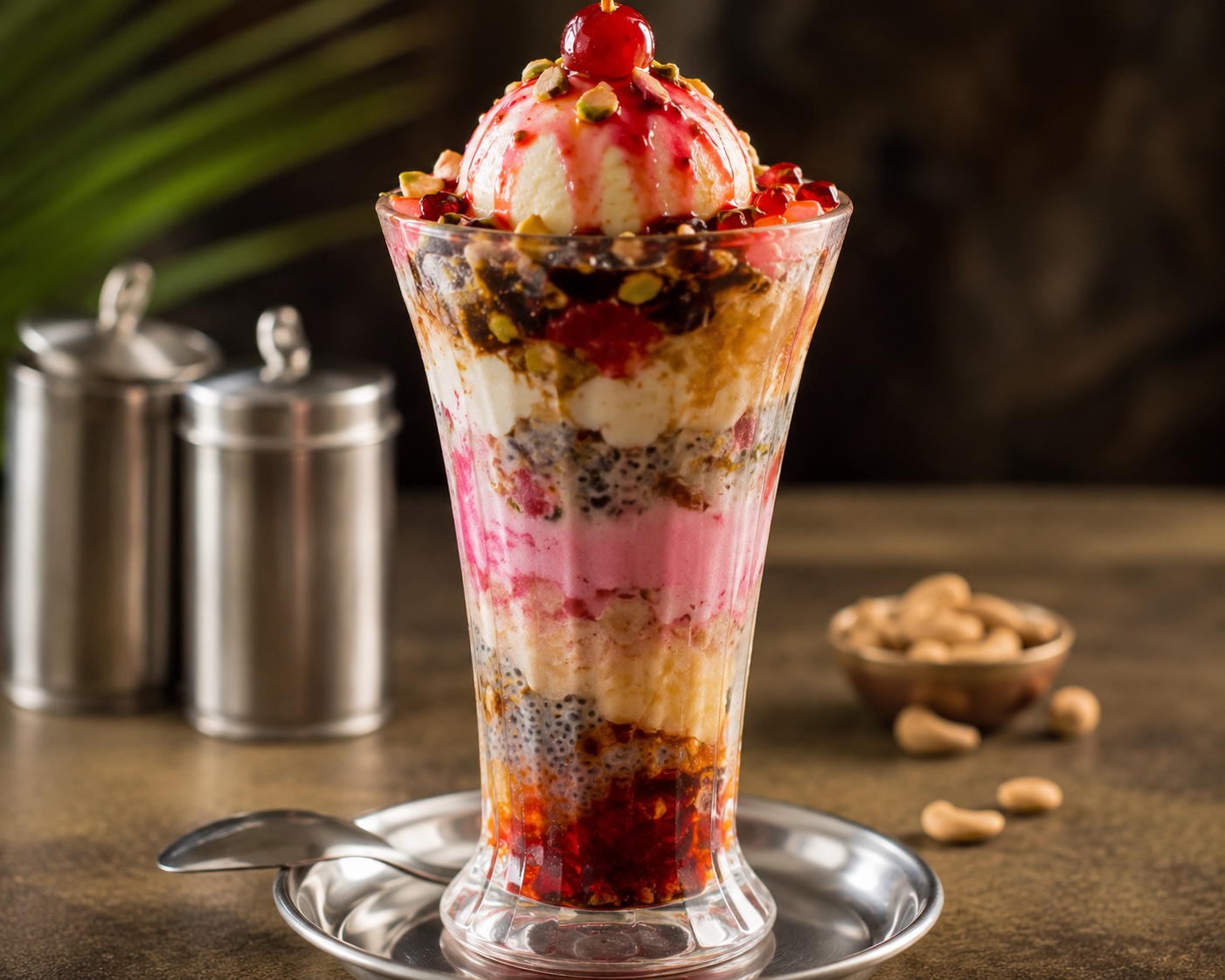 Gadbad ice cream sundae